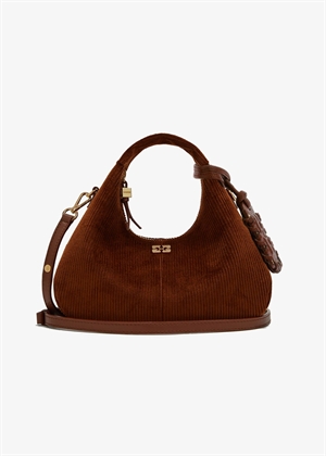 Hobo mini hobo cordutoy bag Tortoise Shell C1040079 Ganni 